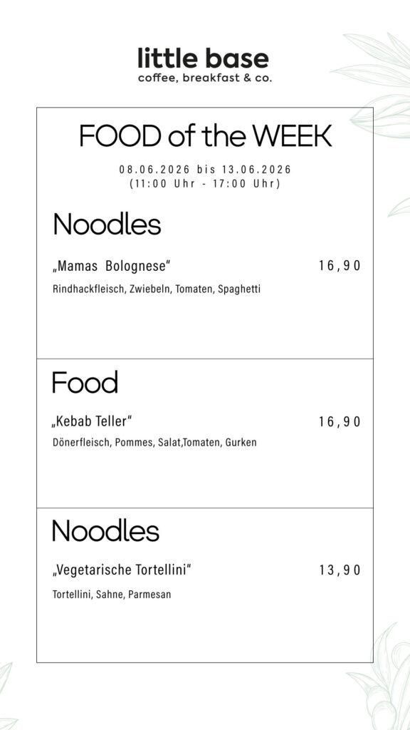 First Base Cafe Menu - littlebase.cafe